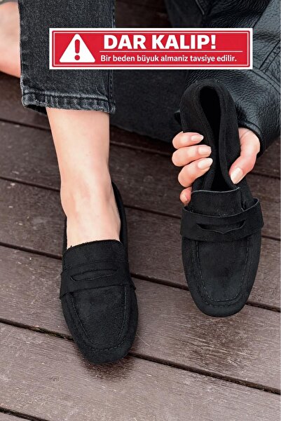 I Love Shoes Жіночі лофери Orvino чорного кольору із замші