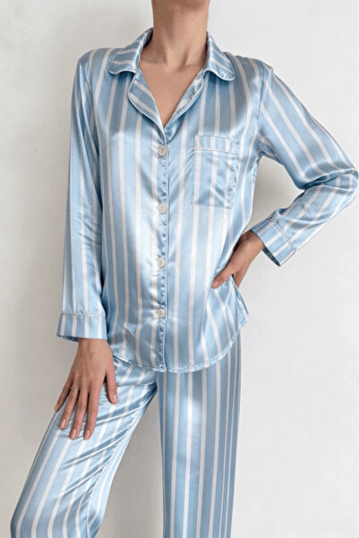 gc gece incisi Çizgili Pijama Takımı