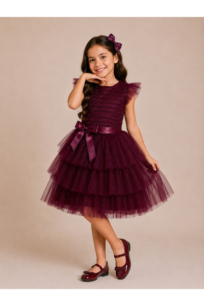 tinytrends Rochie tutu pentru fetițe, cu detaliu fundă, prințesă, ocazie spec...