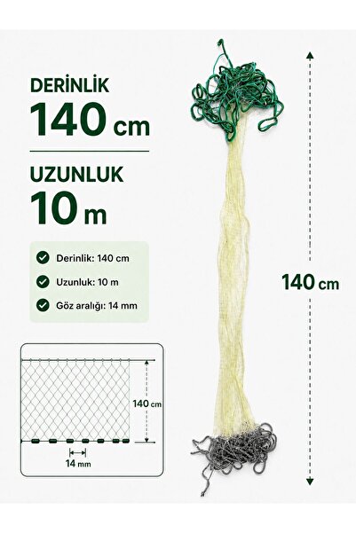 TD POWER Germe Misine Ağ -(Gizli kurşun /Gizli mantar )- Gümüş Balık Ağı , Öz...