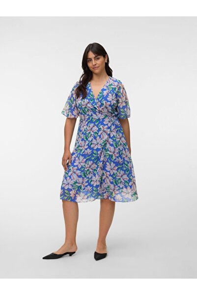 Veromoda Curve Mehrlagiges Kleid VMCZILLE Midikleid