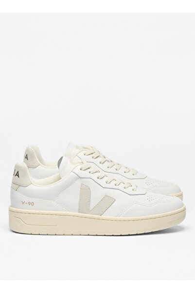 VEJA Krem Erkek Sneaker V-90 O.T. Leather