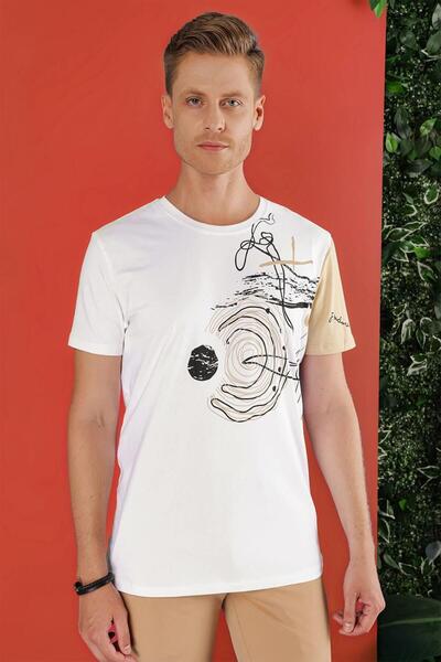 Efor Erkek TS 858 Beyaz Spor T-Shirt