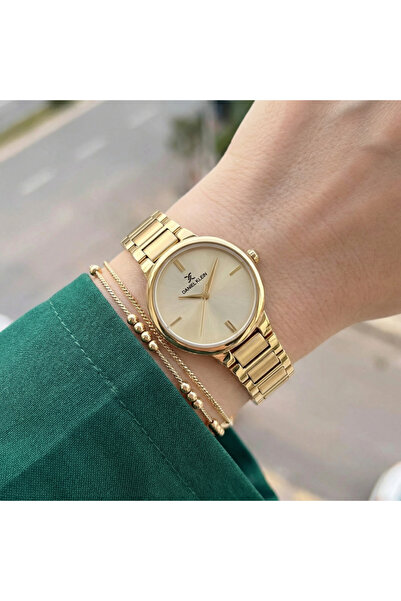 Daniel Klein Premium Gold Stainless Steel Watch for Women DK.1.14100-4
