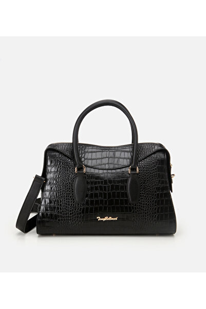 Hotiç Women's Leather Black Shoulder Bag