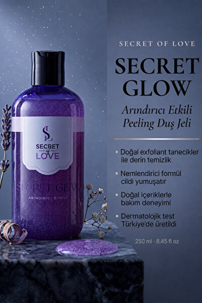 SECRET OF LOVE Secret Glow Tanecikli Peeling Duş Jeli Arındırıcı ve Rahatlatı...