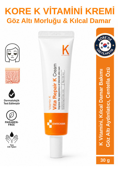 centecassol K Vitaminli Krem - Cilt Ve Göz Altı Morlukları Ile Kılcal Damar P...