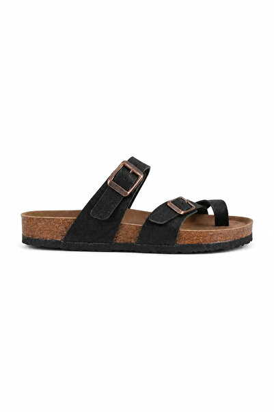Sivarro Moderno Cross Strap Women's Slippers - Black