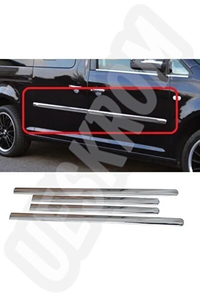 Genel Markalar Vw Caddy 2003-2014 Uyumlu Krom Yan Kapı Çıtası 4 Parça P.çelik