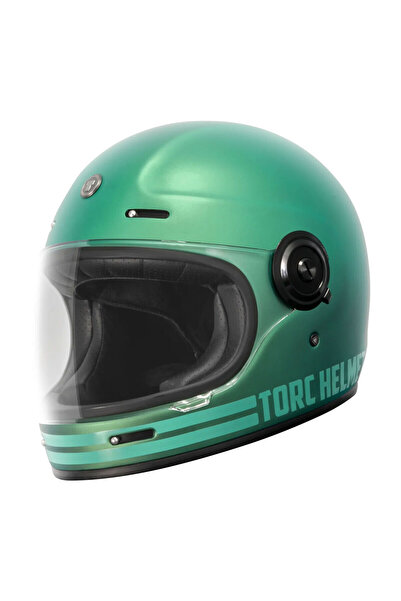 TORC T-1 Newport Cali Iridecent Kapalı Motosiklet Kaskı Turkuaz