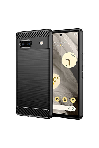Techsuit Carcasă pentru Google Pixel 7a - Silicon Carbon - Negru