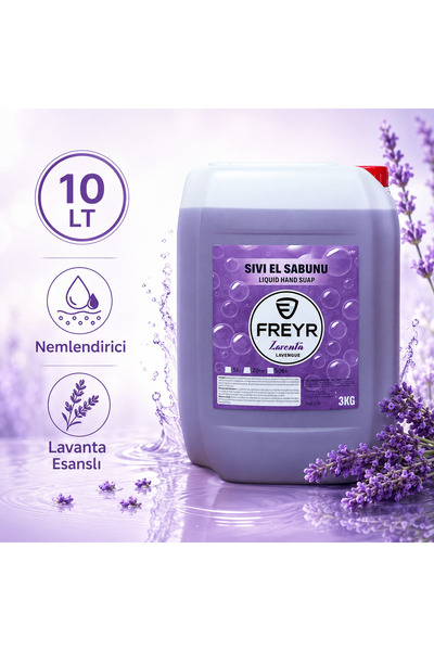 FREYR Sıvı El Sabunu 10Kg Nemlendiricili-Ekstra Lavanta Parfümlü