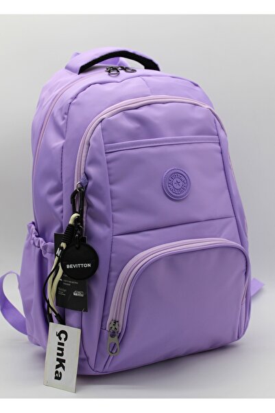 Bevitton Unisex Waterproof Fabric Purple Color Backpack and School Bag / 2400