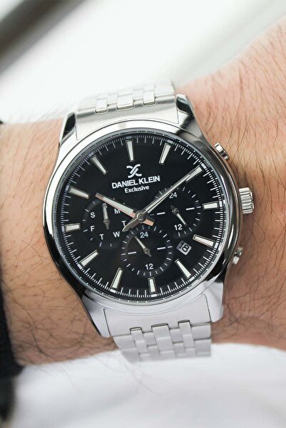 Daniel Klein ساعة يد رجالية بحزام فولاذي DK297188