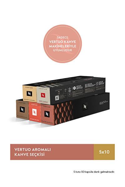Nespresso Vertuo Aromalı Kahve Seçkisi - 50 Kapsül