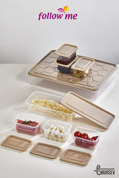 follow me Storage Set with Lid - 16 Pieces Breakfast