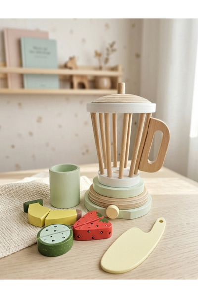 Plywoody Toys and More Ahşap Oyuncak Blender Seti
