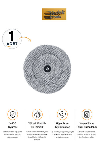 Roborock S8 MaxV Ultra Uyumlu Kenar Mopu | Mikrofiber Kenar Mop Bezi Yedek Parça