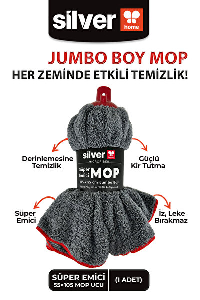 SİLVER HOME SİLVERHOME Süper Mop Emici Havlu Ucu 55*105