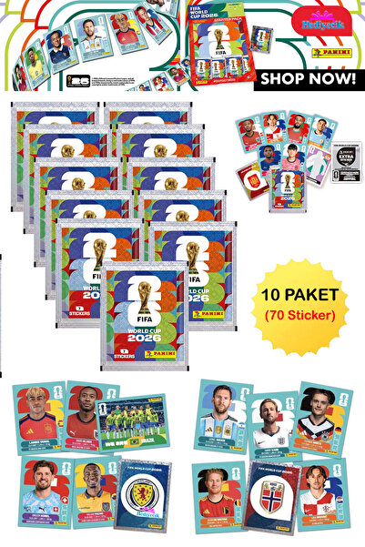 hediyecik Panini FIFA World Cup 2026 Dünya Kupası Resmi Sticker Koleksiyonu Ç...