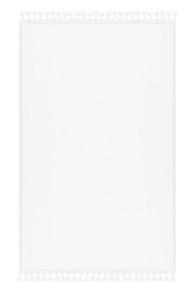 Valery Home Vl Comfort Ponpon Saçaklı Peluş Halı Beyaz