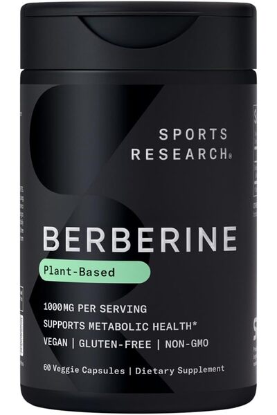 Sports Research Berberine - Herbal Ayurvedic Metabolic Health Support - 1000 ...