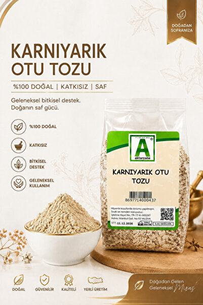 Aktarzane Karnıyarık Otu Tozu %100 Doğal Katkısız Öğütülmüş Bitkisel 500 gr