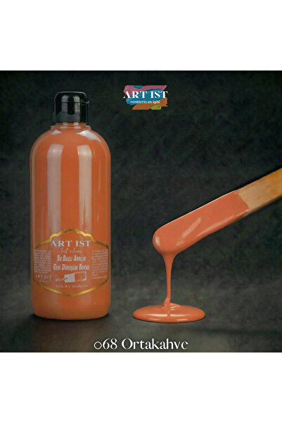 ART IST Geri Dönüşüm Boyaları 500ml - 068 ORTA KAHVE