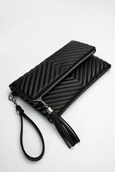 mussen Uzun Askılı Kadın Clutch Portföy Çantası