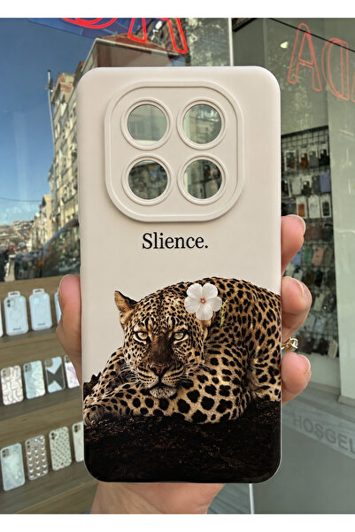OVADA Redmi Note 14 Pro 4G Uyumlu Leopar Desenli Silikon Telefon Kılıfı