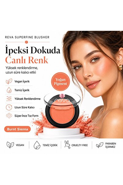 REVA Superfine Blusher Burnt Sienna - Süper ince Toz Allık 7,5 gr - No: 702 -...