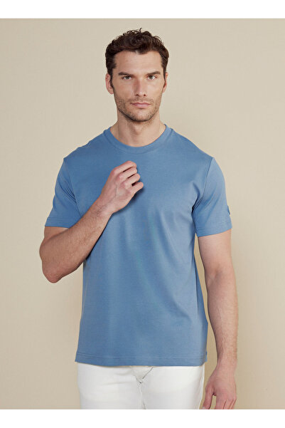 BROOKS BROTHERS Mavi Erkek Standart T-Shirt BBSS25MTS011