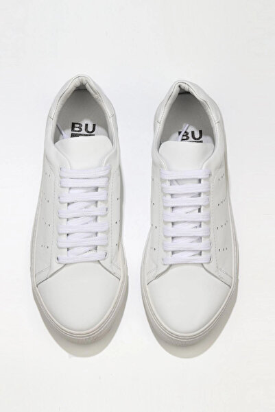 Bueno Shoes White Leather Men's Sports Shoes 01Mq10706