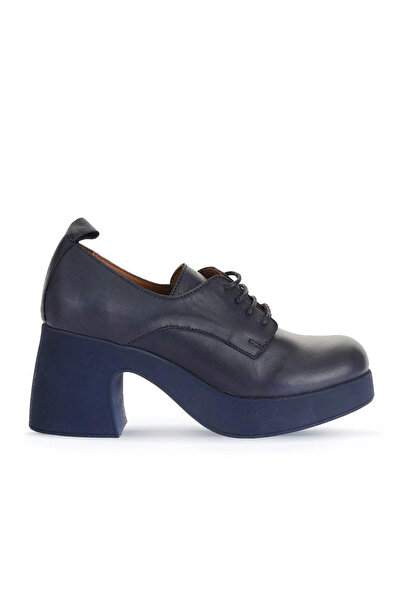 Bueno Shoes أزرق داكن جلد نسائي حذاء بكعب 01wz7003