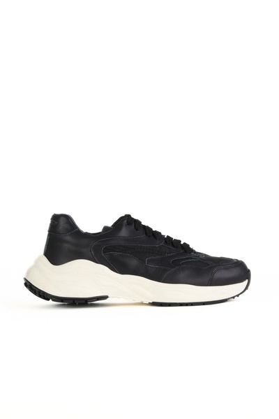 Bueno Shoes Black Leather Men's Sports Shoes 10Ma2891388