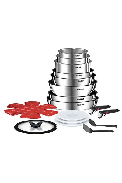 TEFAL Set Ingenio Emotion L 897 SJ 04, 20 piese: oale, tigăi, wok, mânere, sp...