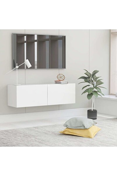 Concept Comodă TV, alb, 100 x 30 x 30 cm, PAL