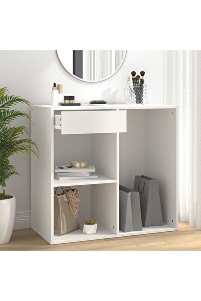 Concept Dulap de cosmetice, alb, 80x40x75 cm, lemn prelucrat
