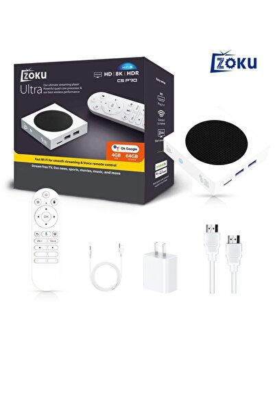 mwx teknoloji Yeni Nesil 8K Android 14 Smart TV Box - 4/64 GB Yüksek Hız - 8K...