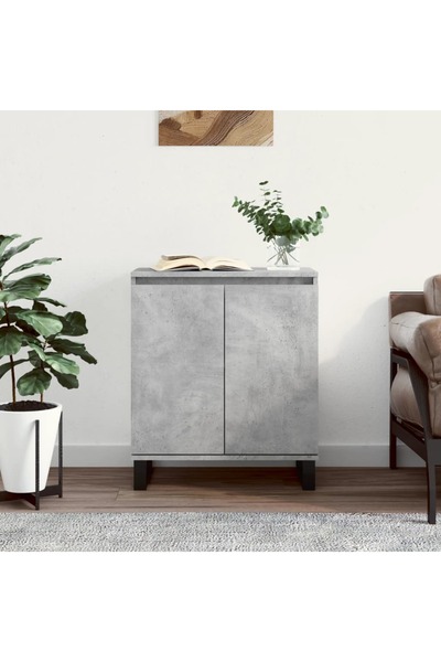 Concept Servantă, gri beton, 60x35x70 cm, lemn prelucrat