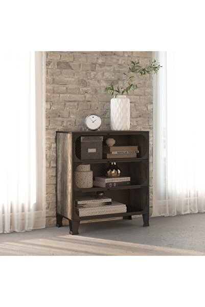 Concept Dulap de depozitare,gri,72x36x82cm,metal și MDF