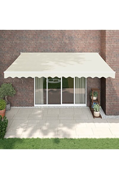 Concept Copertină retractabilă, crem, 4,5x3 m, textil și aluminiu