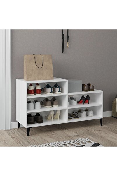 Concept Pantofar, alb extralucios, 102x36x60 cm, lemn compozit