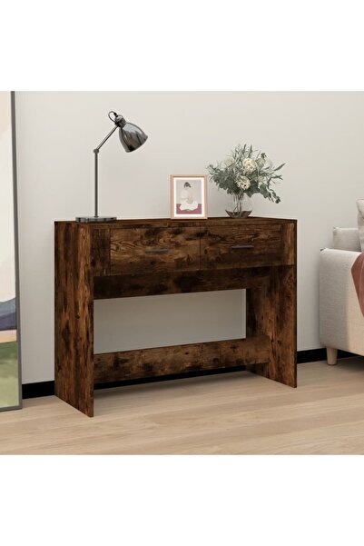 Concept Măsuță consolă, stejar fumuriu, 100x39x75 cm, lemn prelucrat