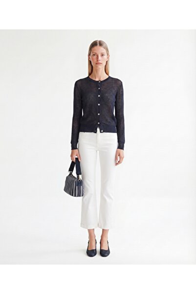 Yargıcı Regular Crew Neck Long Sleeve Cardigan