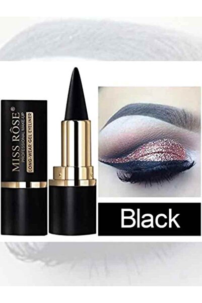 MISS ROSE M Black Gel Eyeliner, Cream Eyeliner Tool Smudge Proof Eyeliner Pen...