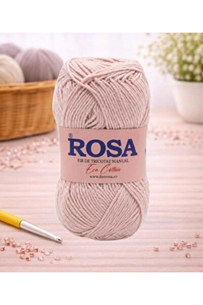 Pin Trade SRL Bobina fir tricotat Rosa Cotton 7531, 100% bumbac reciclat, 100...