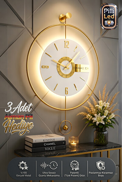 MetaQuartz Aksesuar Timelles Elit Three-büyük Boy(50X75CM)-(PİLLİ LED SİSTEMİ...