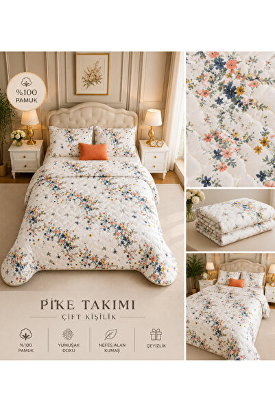 tekstilfabic Bedspread Double Pike & Blanket & Thin Quilt