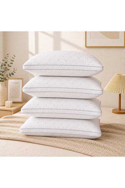 ShinyFlower Luxury Quilted Bed Pillow 75×45cm, Soft & Supportive Microfiber F...